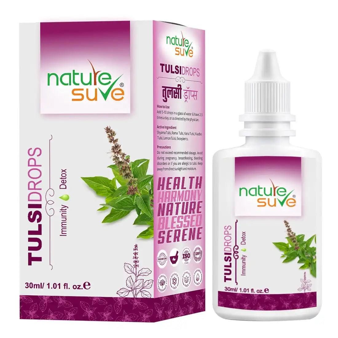 Nature Sure Tulsi Drops for Immune Support in Men and Women - 30ml-1 Pack