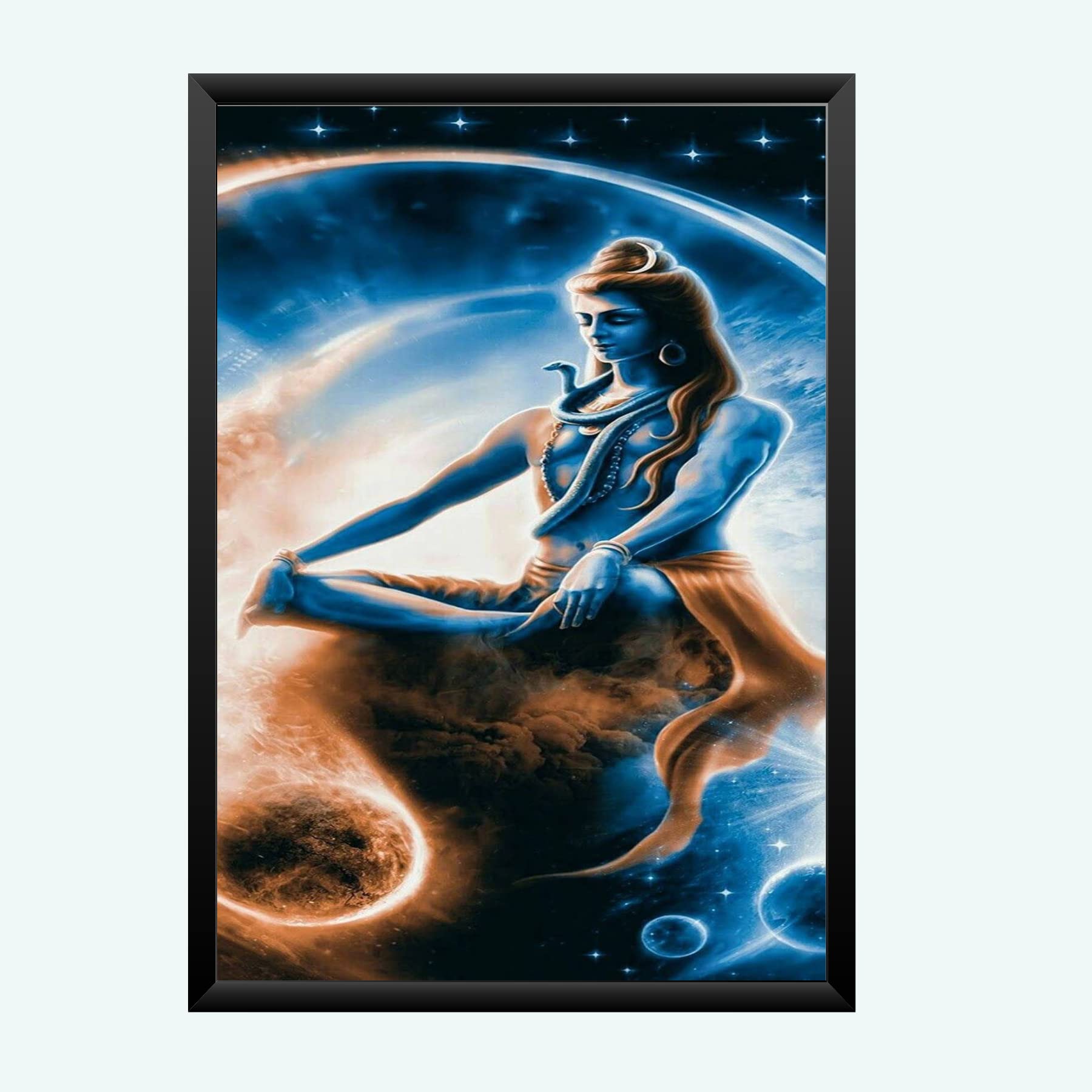 NOKKES Bhagwan Shiv Ji Wall Photo Frame For Puja And Wall Decoration Wall Photo Frame Size 8X12 Inch2