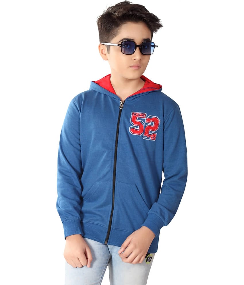 MIST N FOGG Pack of 1 Boys Terry Blend Sweatshirt ( Blue )