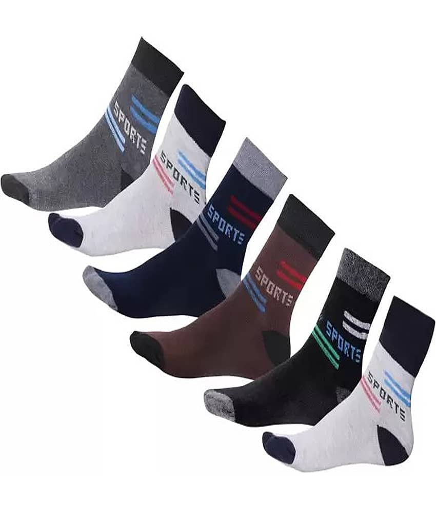 Cavenders Pack of 5 Men's Cotton Blend Ankle Length Socks ( Multicolor )