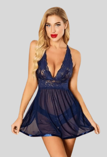 Lacy Elegance Strap Babydoll Nightwear - Nightwear & Loungewear | Buy online on ZillyBuy