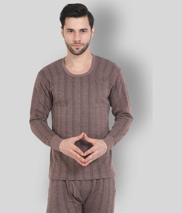 Zeffit Pack of 1 Cotton Thermal Tops For Men's ( White )