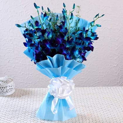 Mesmerising Blue Orchids Bouquets