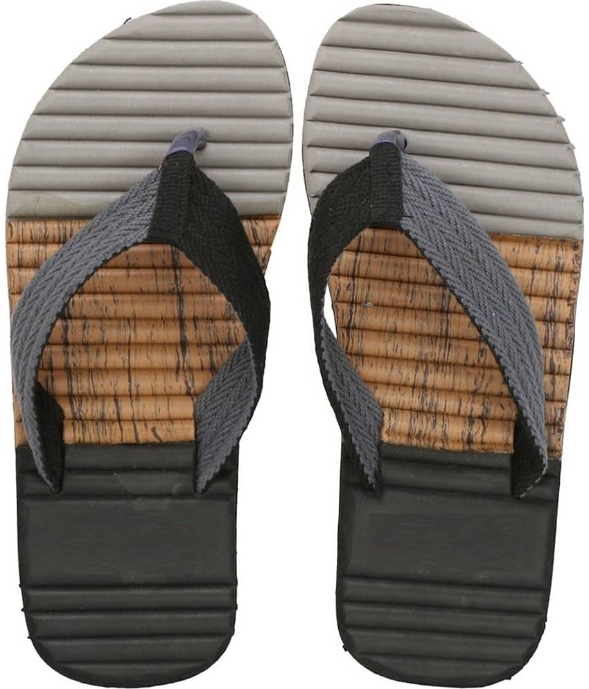 Leavess - Orange Men's Thong Flip Flop