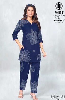 Craze 23 Vol 5 Deeptex Prints Co Ord Set