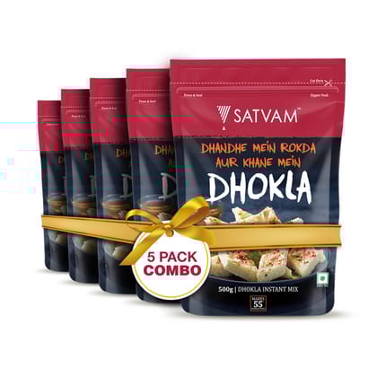 Satvam Dhokla Instant Mix (Pack of 5)|(5*500g)