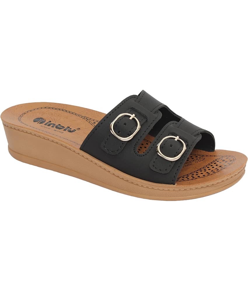 Inblu - Black Women's Slip On Heels