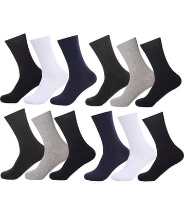 PLIMA Pack of 6 Men's Cotton Blend Full Length Socks ( Multicolor )