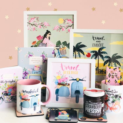 Travel Lovers Mega Gift Set-With Strawberry Preserve