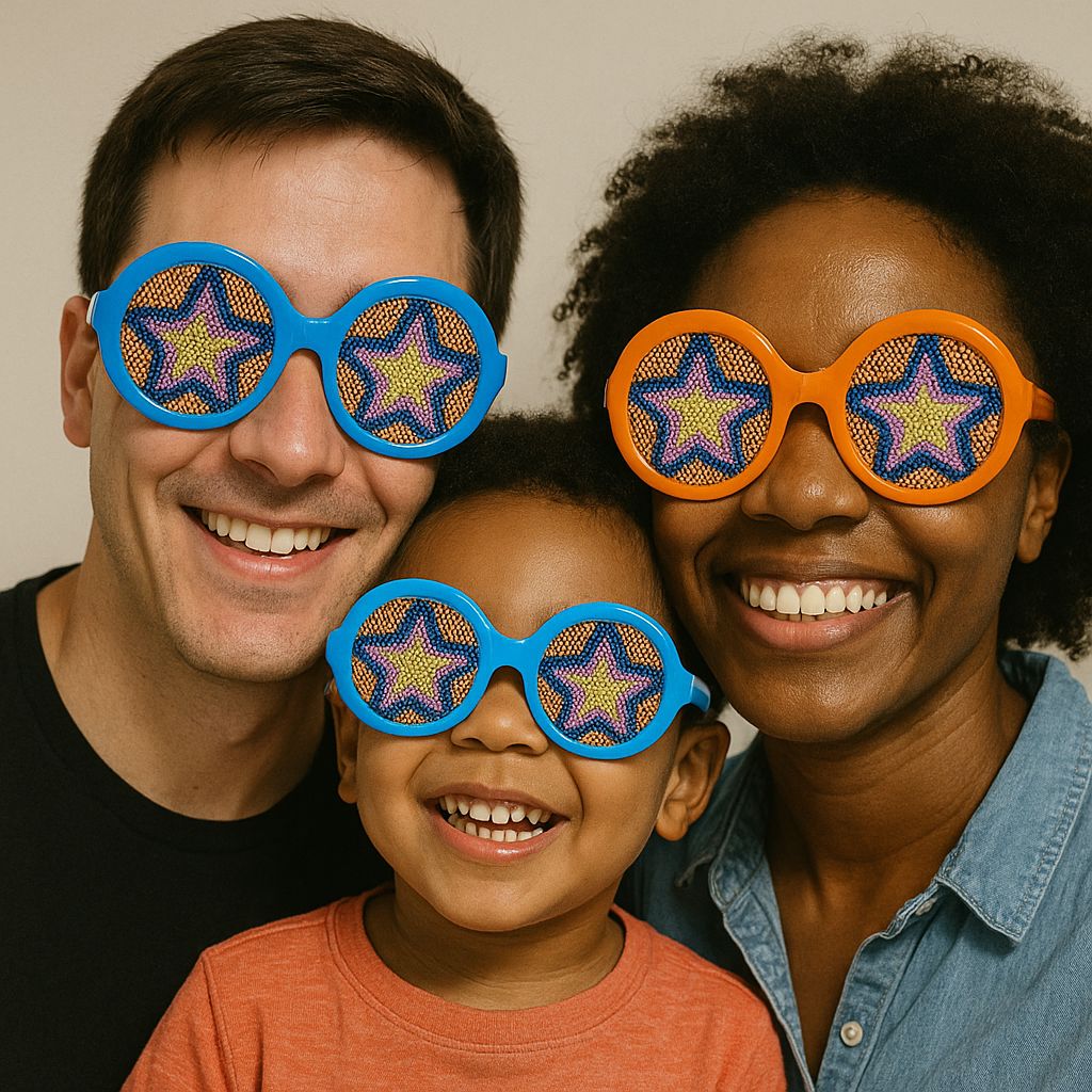 70's Disco Glass Favors - 4 PCs