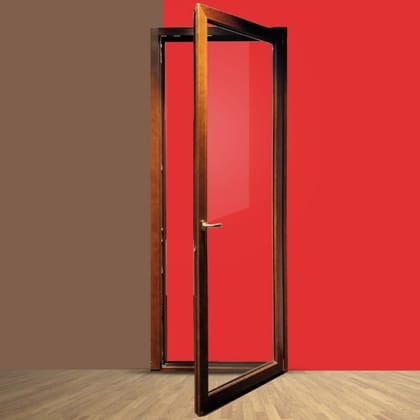 RUBINO - Aluminium-Clad Wood Door, Single Pane with Tilt & Turn Feature (in 3ft x 7ft )