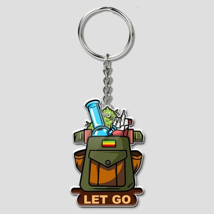 Lets go travellers Keychain