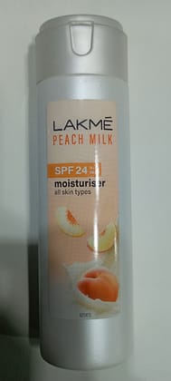 Lakme peach milk spf 24h moisturiser all skin types 60 ml