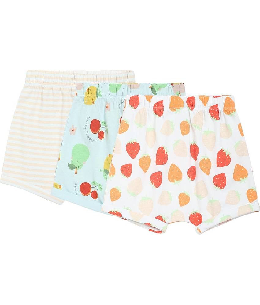MINI KLUB Pack of 3 Baby Girl Multicolor Shorts