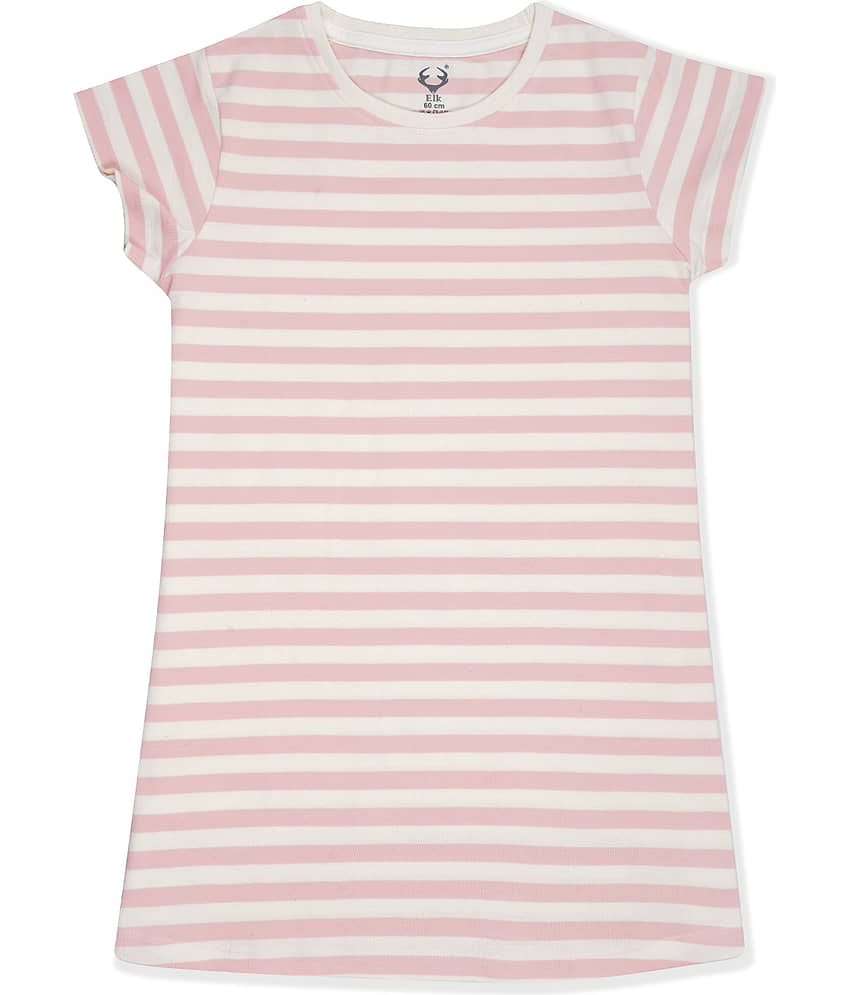 E1K Pack of 1 Girls Cotton T-Shirt ( PeachPuff )