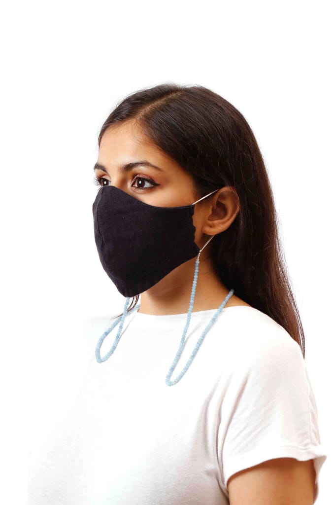 Semi Precious Beaded Mask Chain (Unisex)