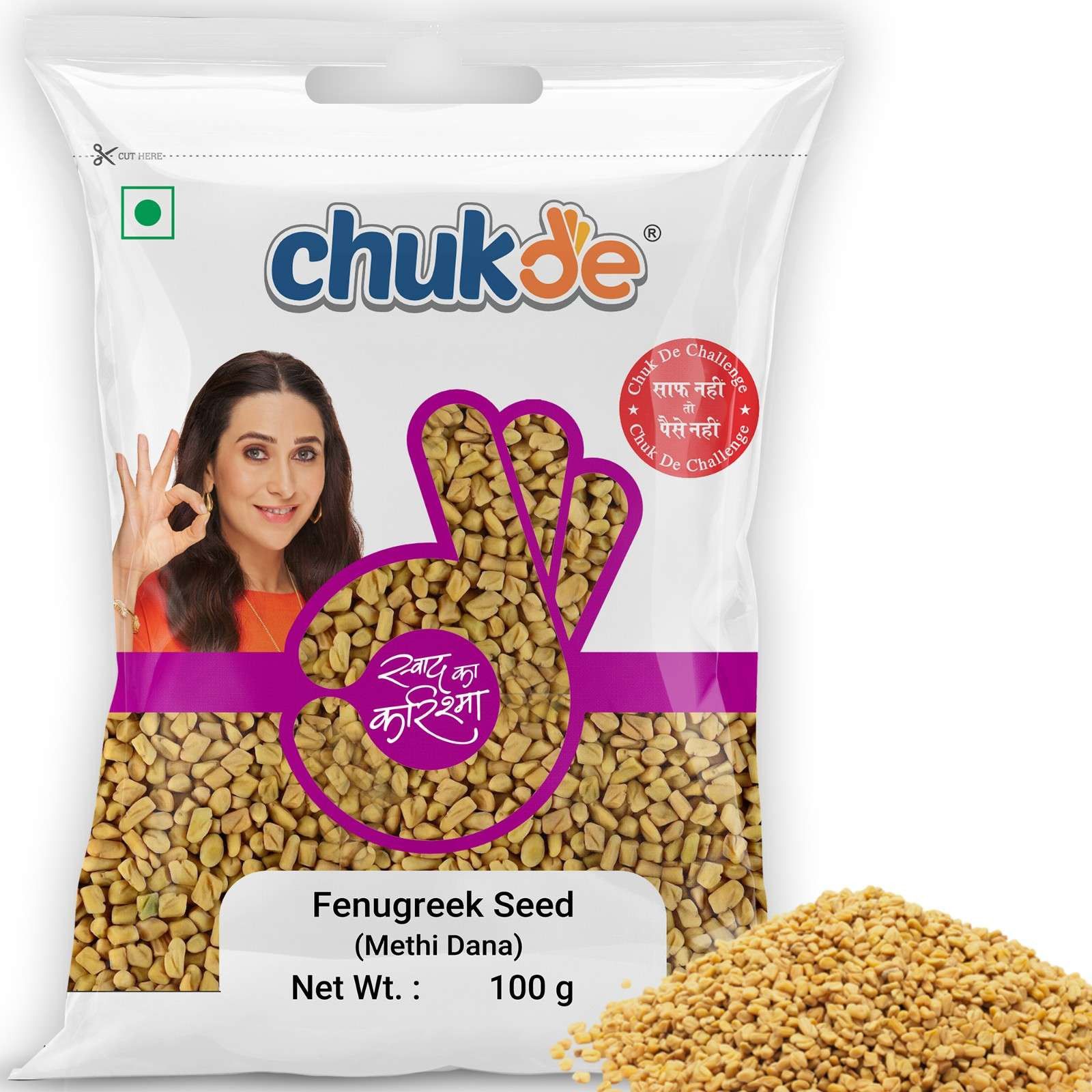 Chukde Spices Methi Dana/Fenugreek Seeds 100gm