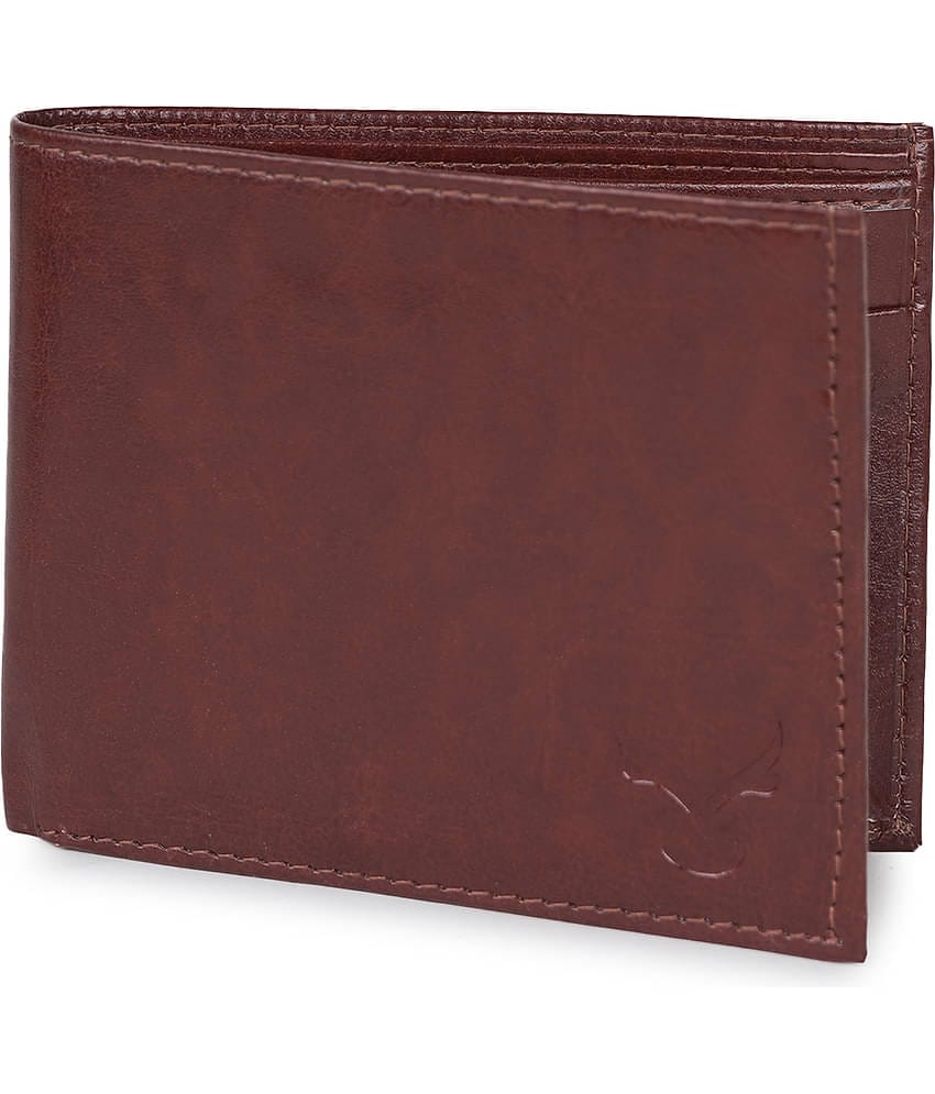 CIMONI Brown Leather Men's Two Fold Wallet ( Pack of 1 )