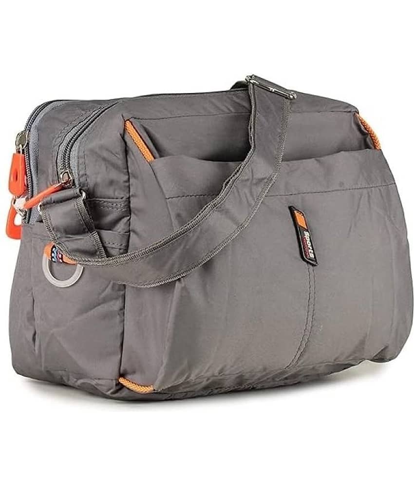 Raylan Grey Solid Messenger Bag