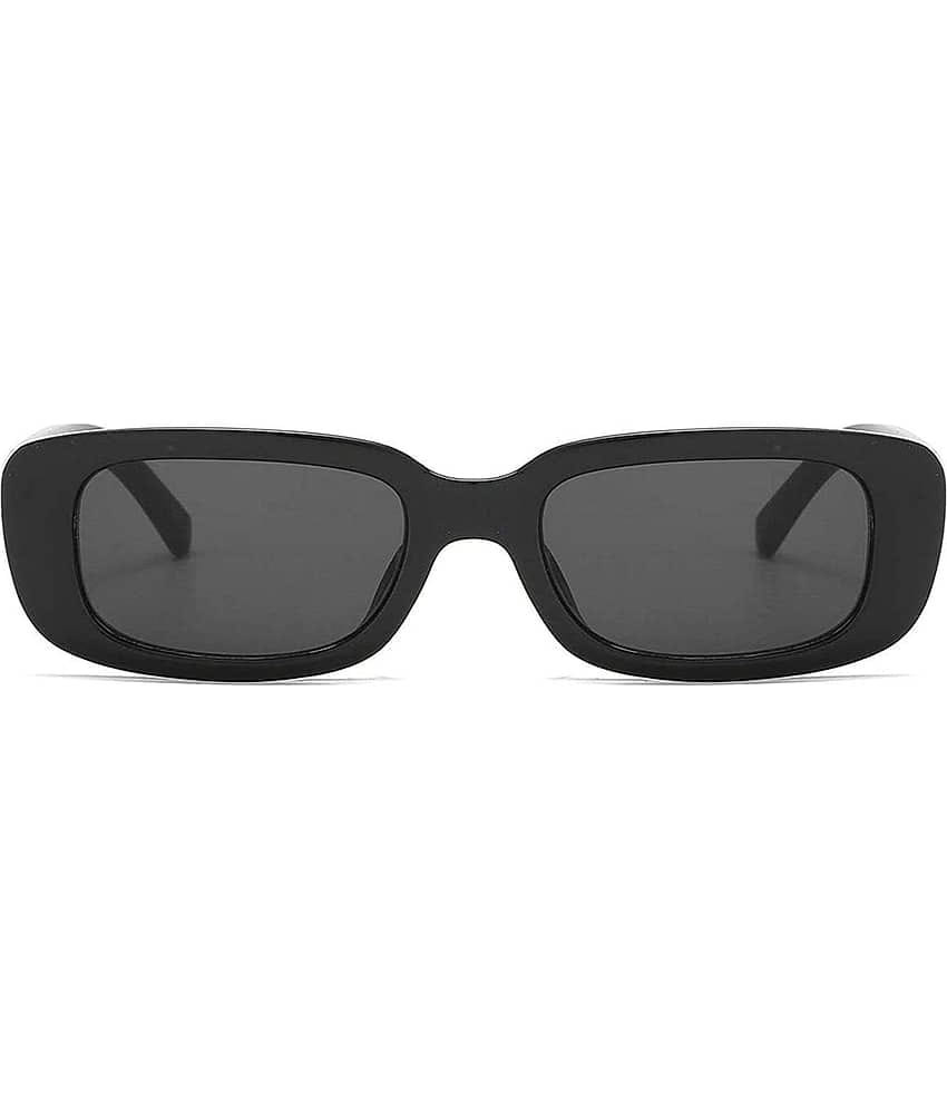 Kanny Devis - Black Rectangular Sunglasses ( Pack of 1 )