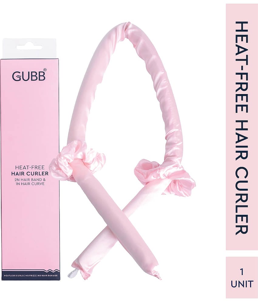 GUBB Heat Free Hair Curler for Long Lasting Gorgeous Curls with 2 Satin Scrunchies