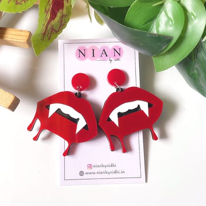 Bloody Lips Earrings