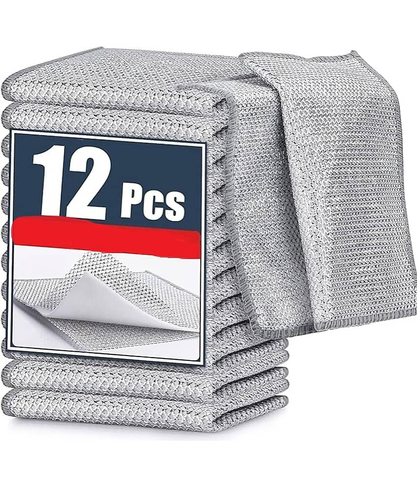 Multi Deal Stainless Steel Kitchen Cleaning Cleaning Cloth ( Pack of 12 )