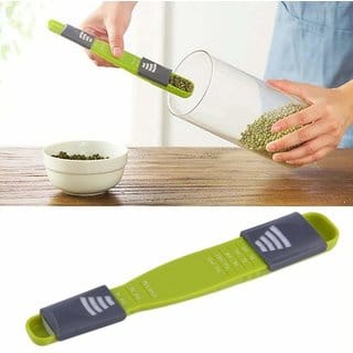 K Kudos Adjustable Measuring Spoon Double Ended Adjustable Scale Eight Stalls Measuring Spoon Measuring