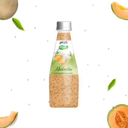 Habhit Basil Seeds Muskmelon Juices, 300 ml - Pack of 12