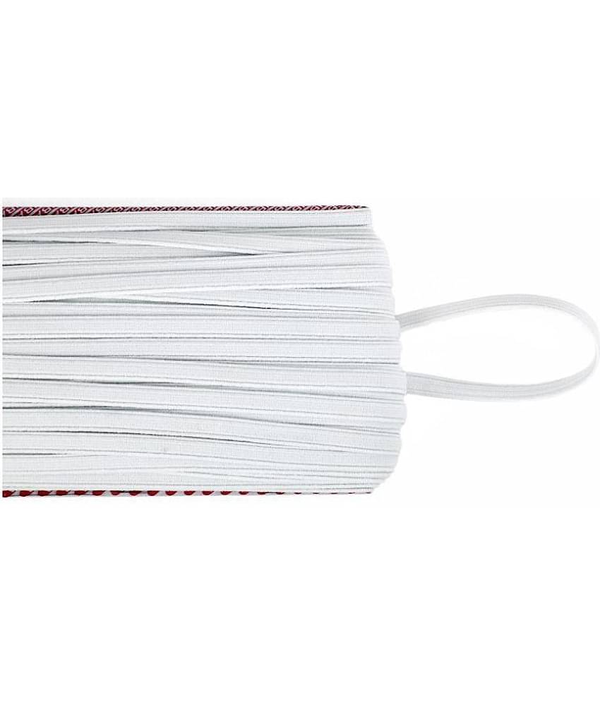 VARDHMAN Elastic Imported, 1/4 (Quarter) Inch Width, Used in Dresses, Pants, Lingeries, Children Frocks and Underwear, Tailoring, Sportswear, Belts Waist Bands, Suitcase Straps, 25 MTS Pack