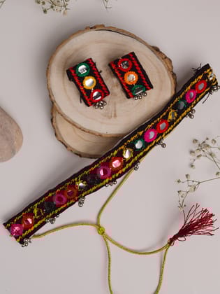Multi-Color Mirror Choker Set