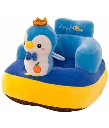 KIDS WONDERS Imported Velvet Kids Sofa Comfortable Soft Plush Cushion Sofa Seat | Rocking Chair for Kids (Penguin)
