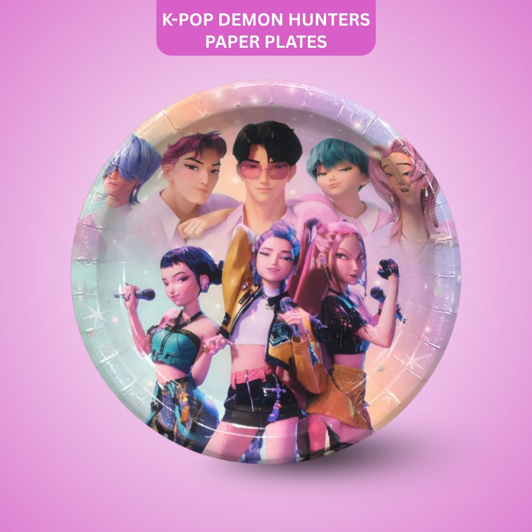 K-POP Demon Hunters Paper Plates - 8PC