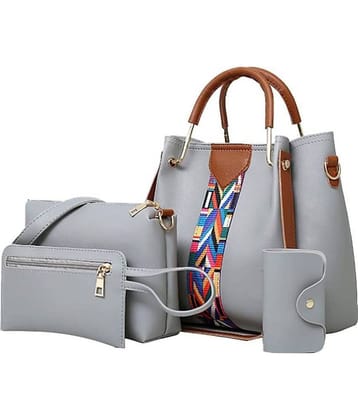 Fargo Gray Faux Leather Handheld