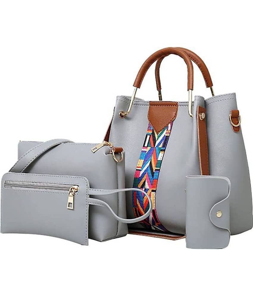 Fargo Gray Faux Leather Handheld
