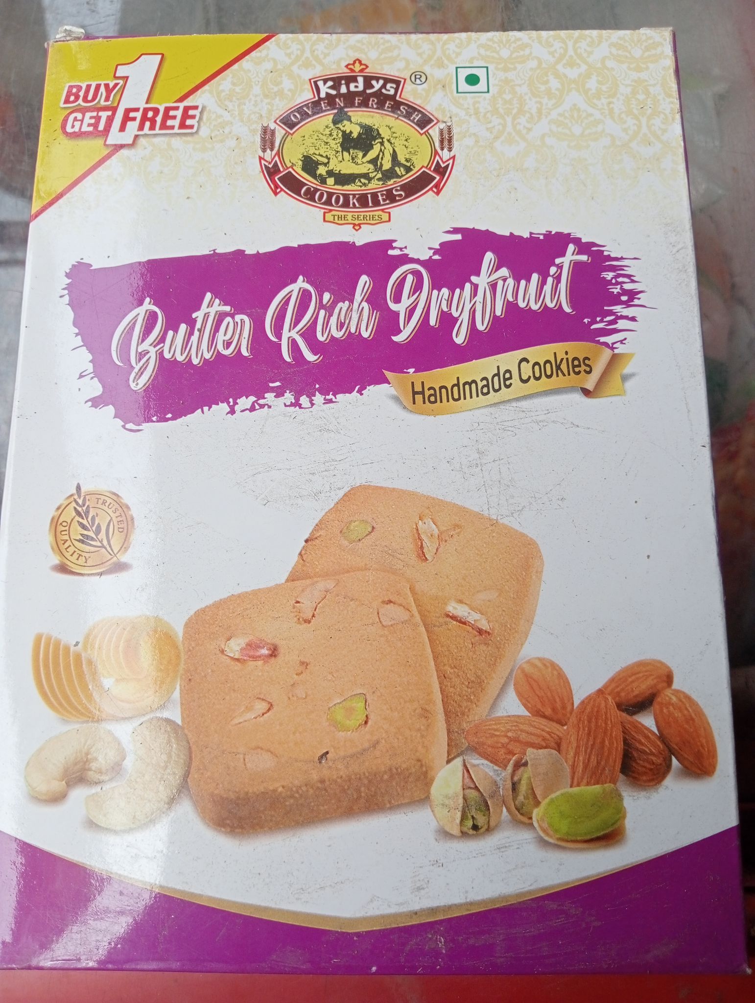 Kidys butter rich dryfruit handmade cookies 
