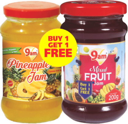 9am Mixed Fruit & Pineapple Jam, 200 gm - Buy 1 Get 1 Free