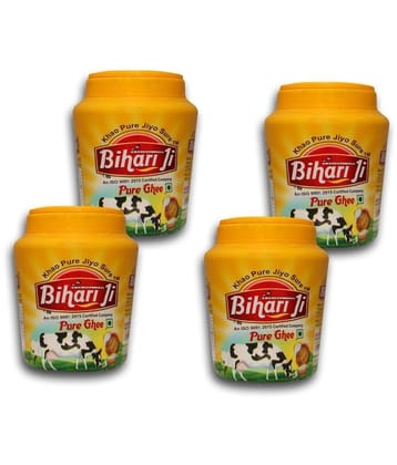Bihari ji Pure Ghee for Better Digestion and Immunity 200-4 Ghee 200 mL Pack of 4