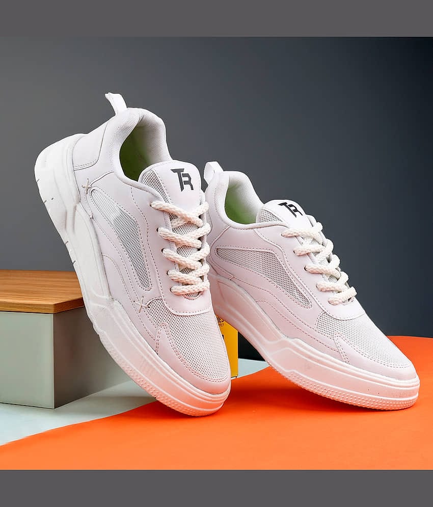TR RETRO RUNNING SHOES White Men's Sports Running Shoes