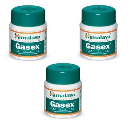 Himalaya Gasex Tablets, 100 Tablets (Pack Of 3)