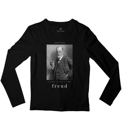 Freud Full Sleeve T-shirt-38 - S / Black