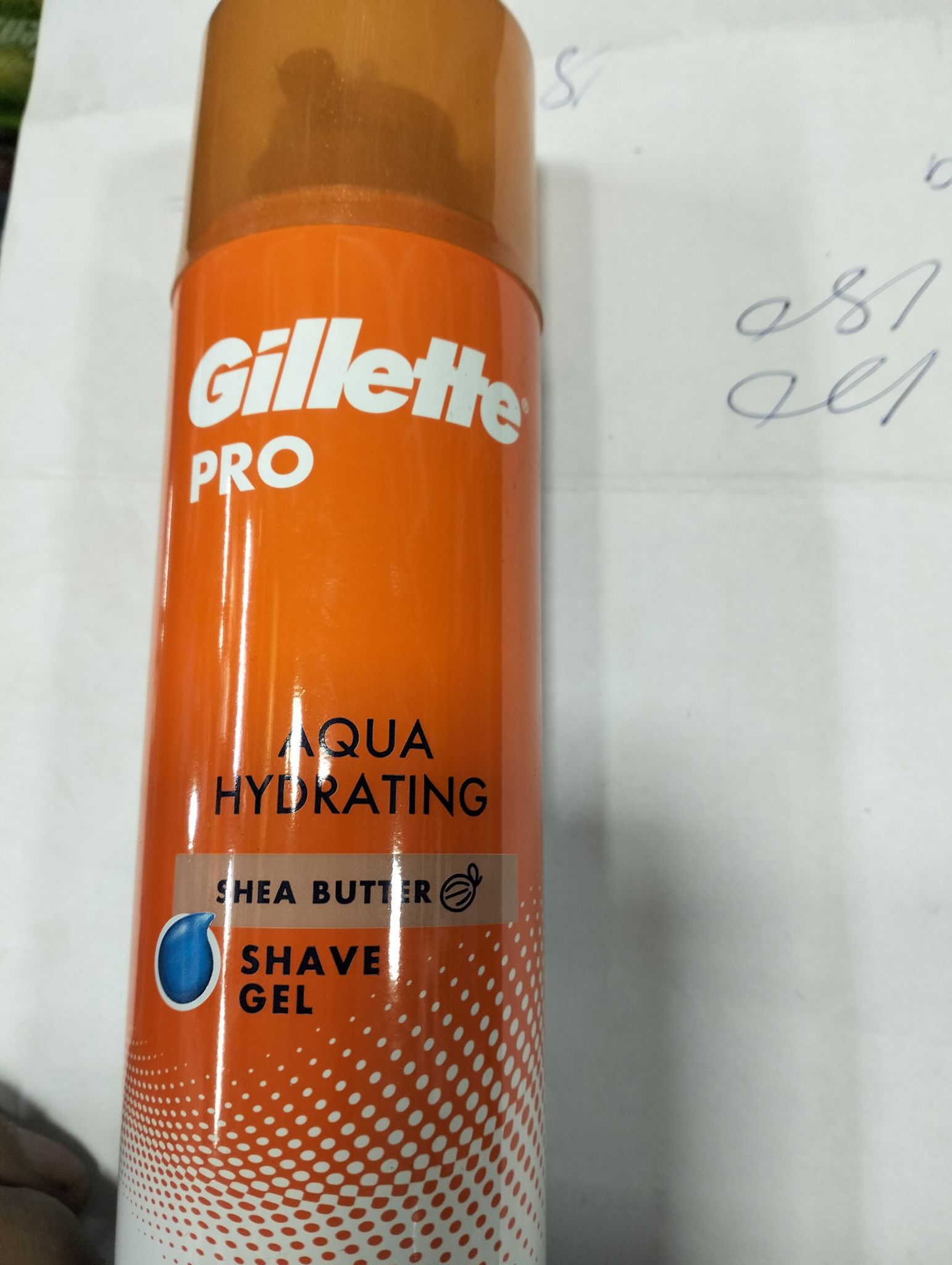 Gillettes Pro Aqua Hydrating Shea butter Shave Gel 