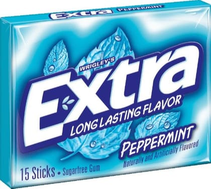 Wrigley's Extra Peppermint Sugarfree Peppermint Chewing Gum, 60 gm