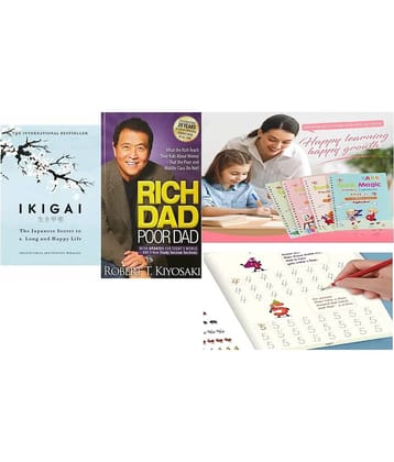 Combo of sank magic book & Rich dad & IKIGAI