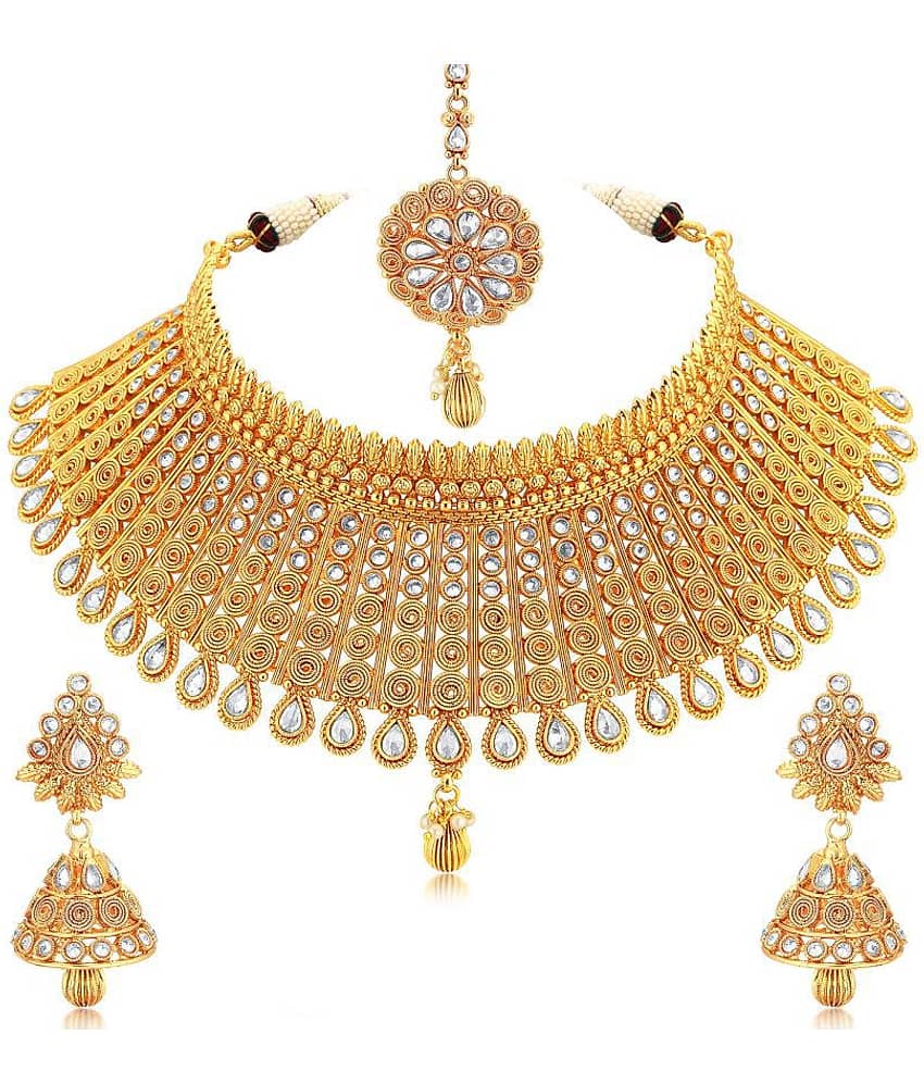Sukkhi - Gold Alloy Necklace Set ( Pack of 1 )