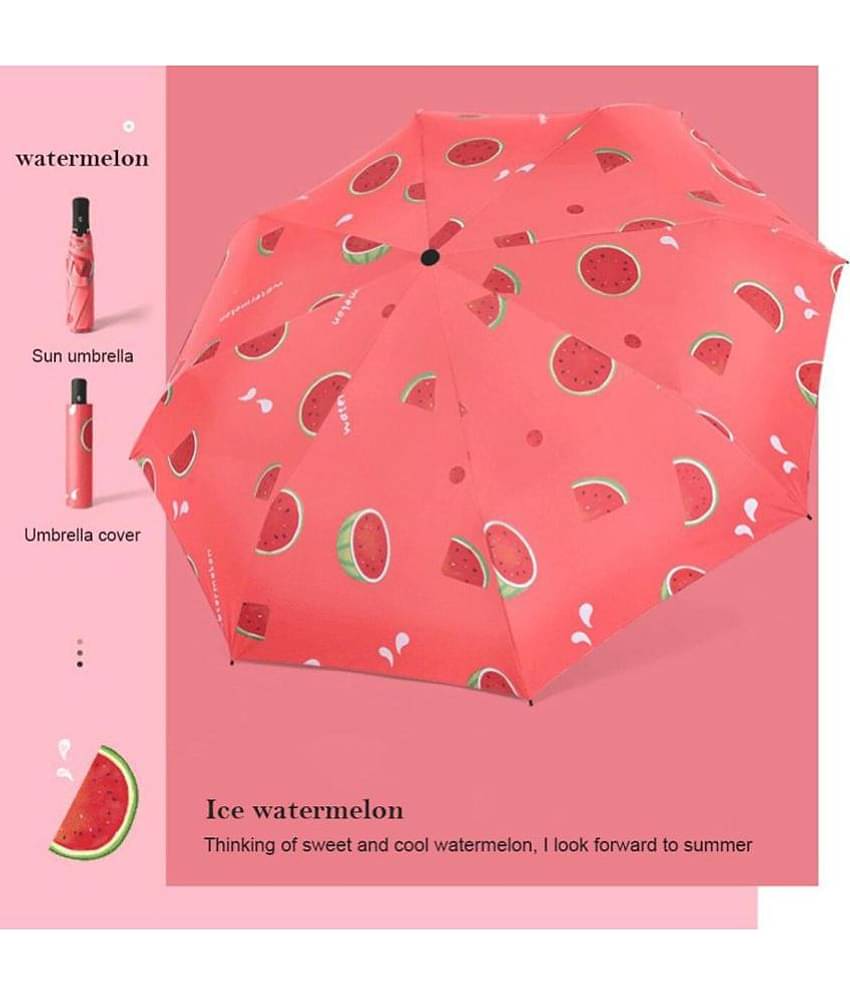 KEKEMI Red 3 Fold Umbrella