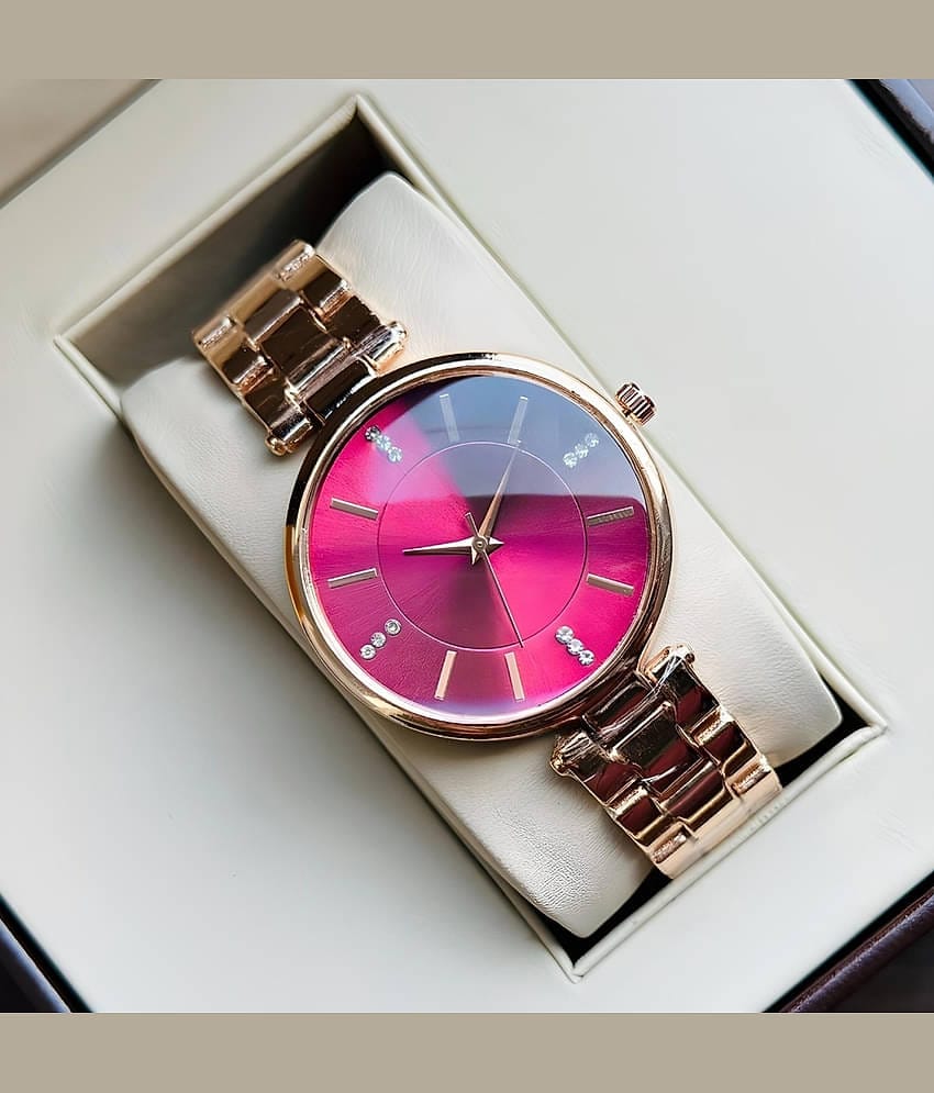 Trex Rose Gold Stainless Steel Analog Womens Watch