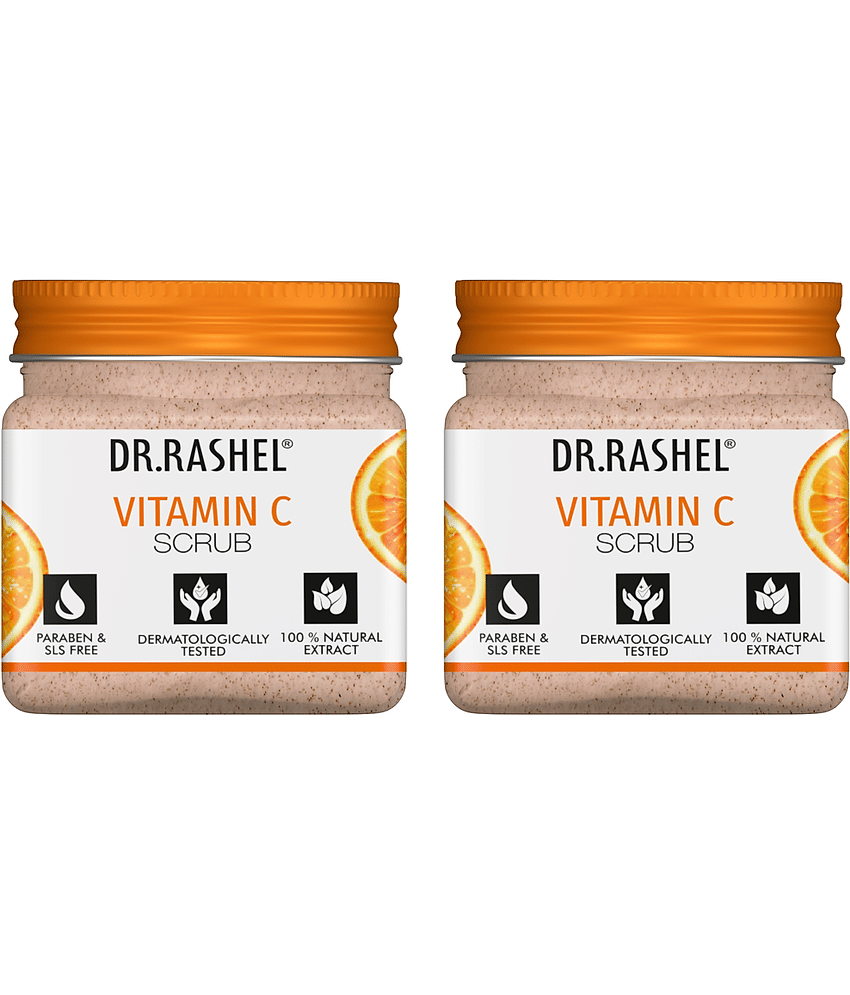 Dr.Rashel Vitamin C Scrub,Exfoliates And Brightens Dull Skin,For All Skin Type,45 Ml (Pack of 2)