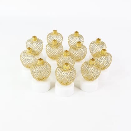 Decorative Apple Shape LED Tealight Candles (12 Pcs)