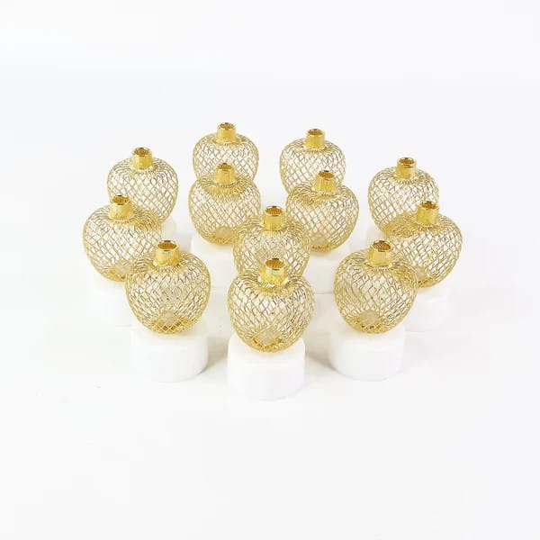 Decorative Apple Shape LED Tealight Candles (12 Pcs)